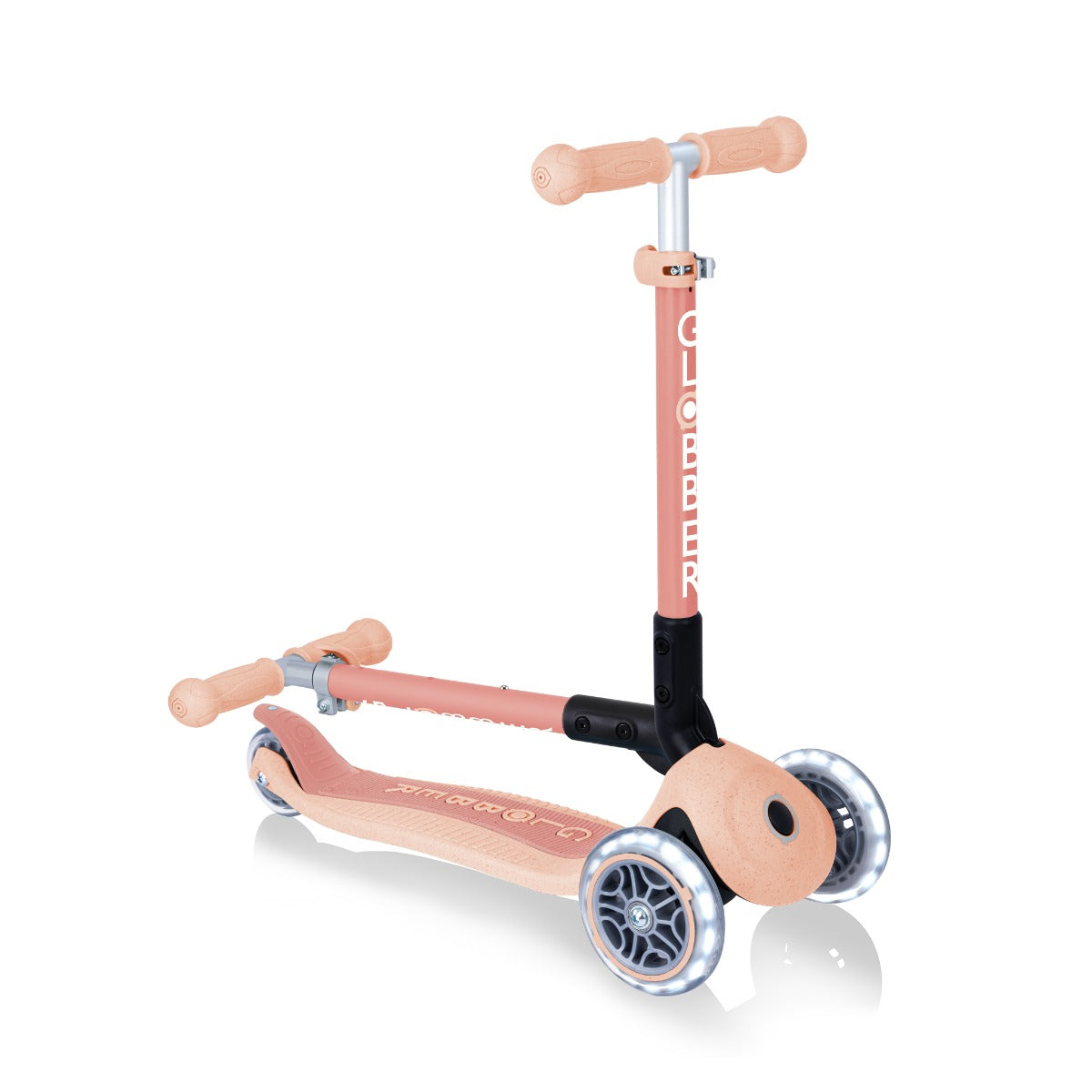 Globber Junior Foldable Fantasy Lights Scooter (LED Wheels) - 8 Colors - Pupsik Singapore