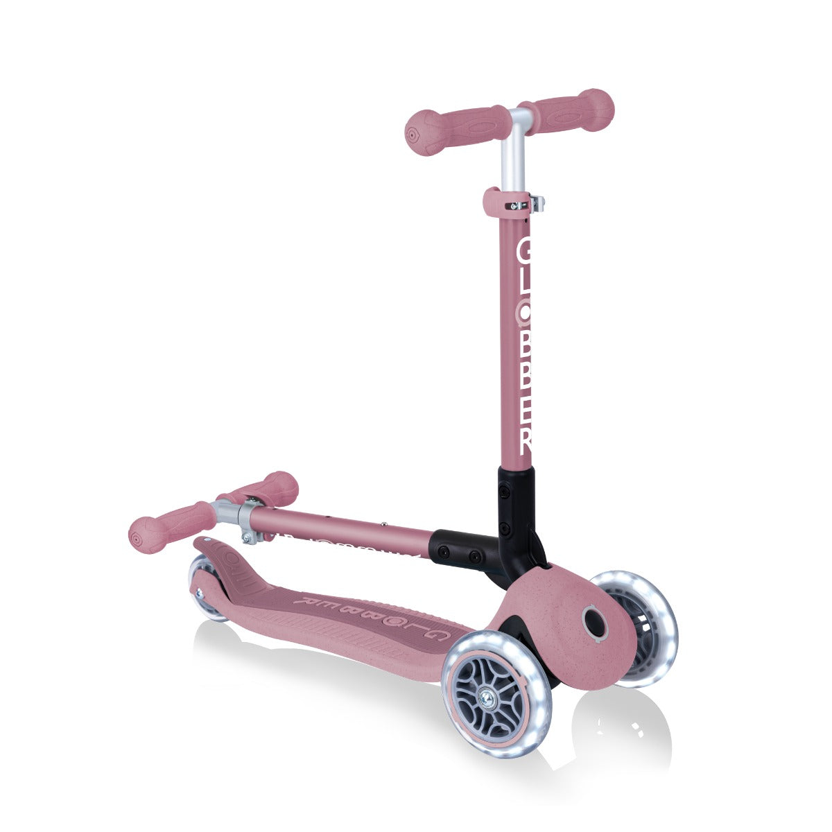 Globber Junior Foldable Fantasy Lights Scooter (LED Wheels) - 8 Colors - Pupsik Singapore