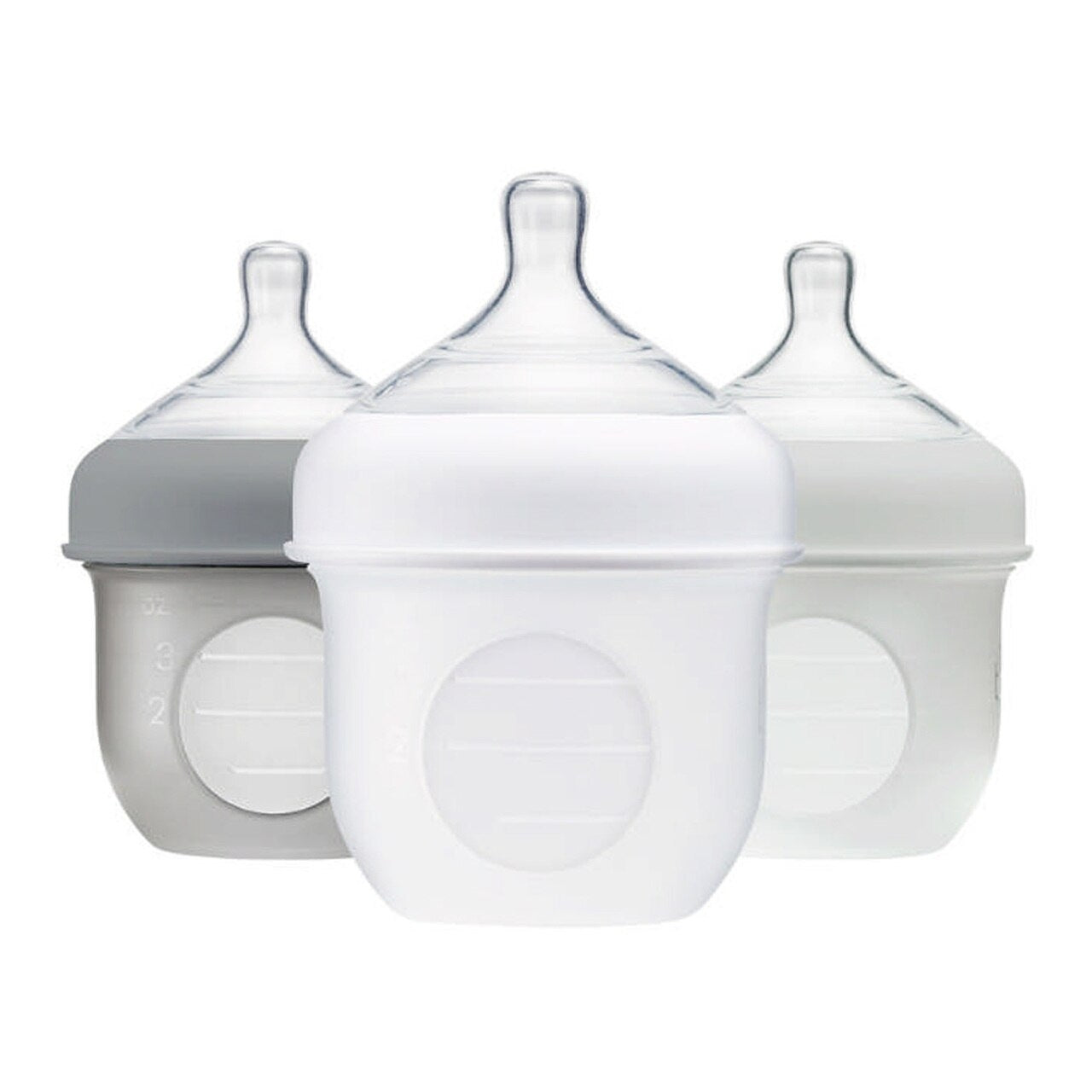 Boon Nursh Silicone Pouch Bottle, 4oz (3pk) (3 Colours) - Pupsik Singapore
