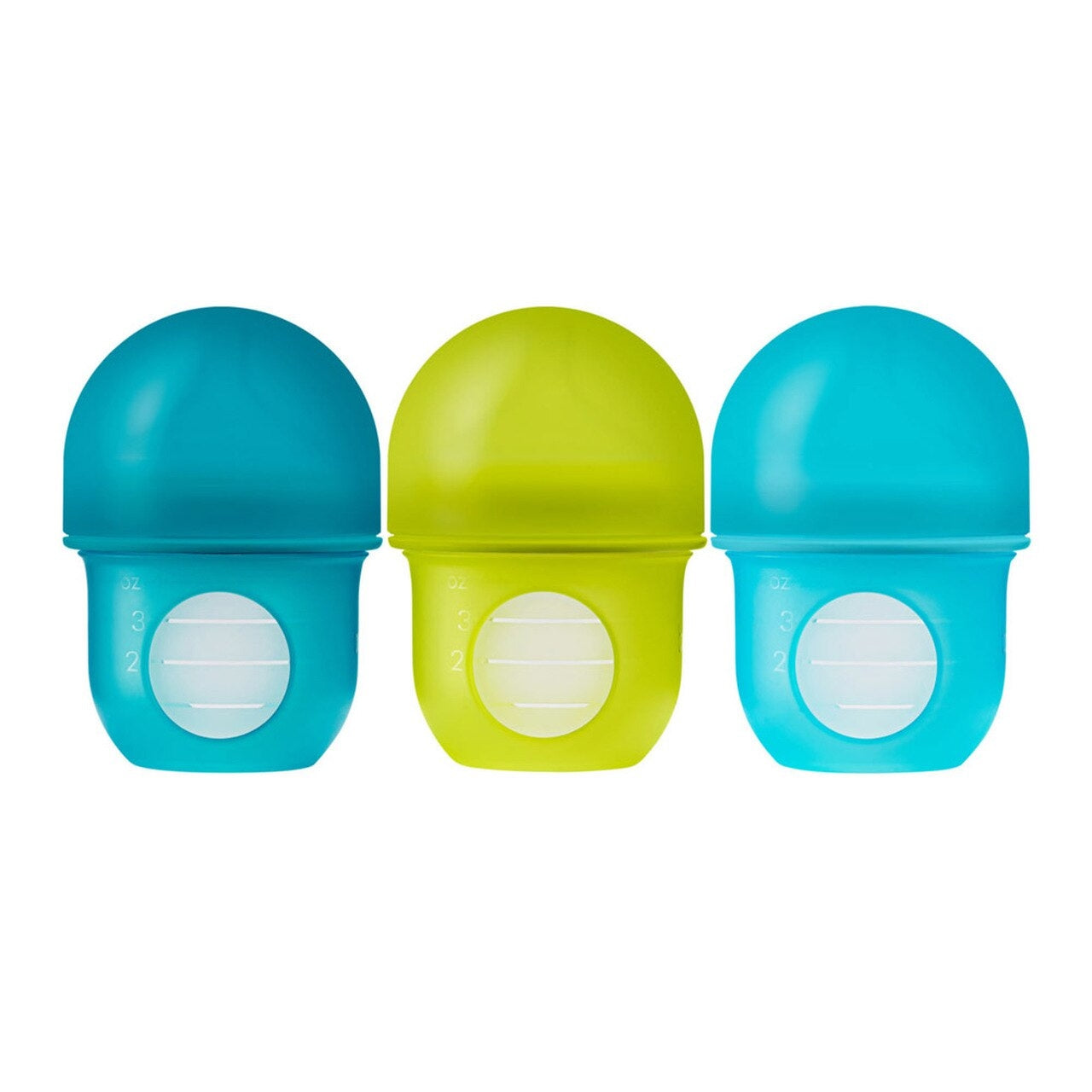 Boon Nursh Silicone Pouch Bottle, 4oz (3pk) (3 Colours) - Pupsik Singapore