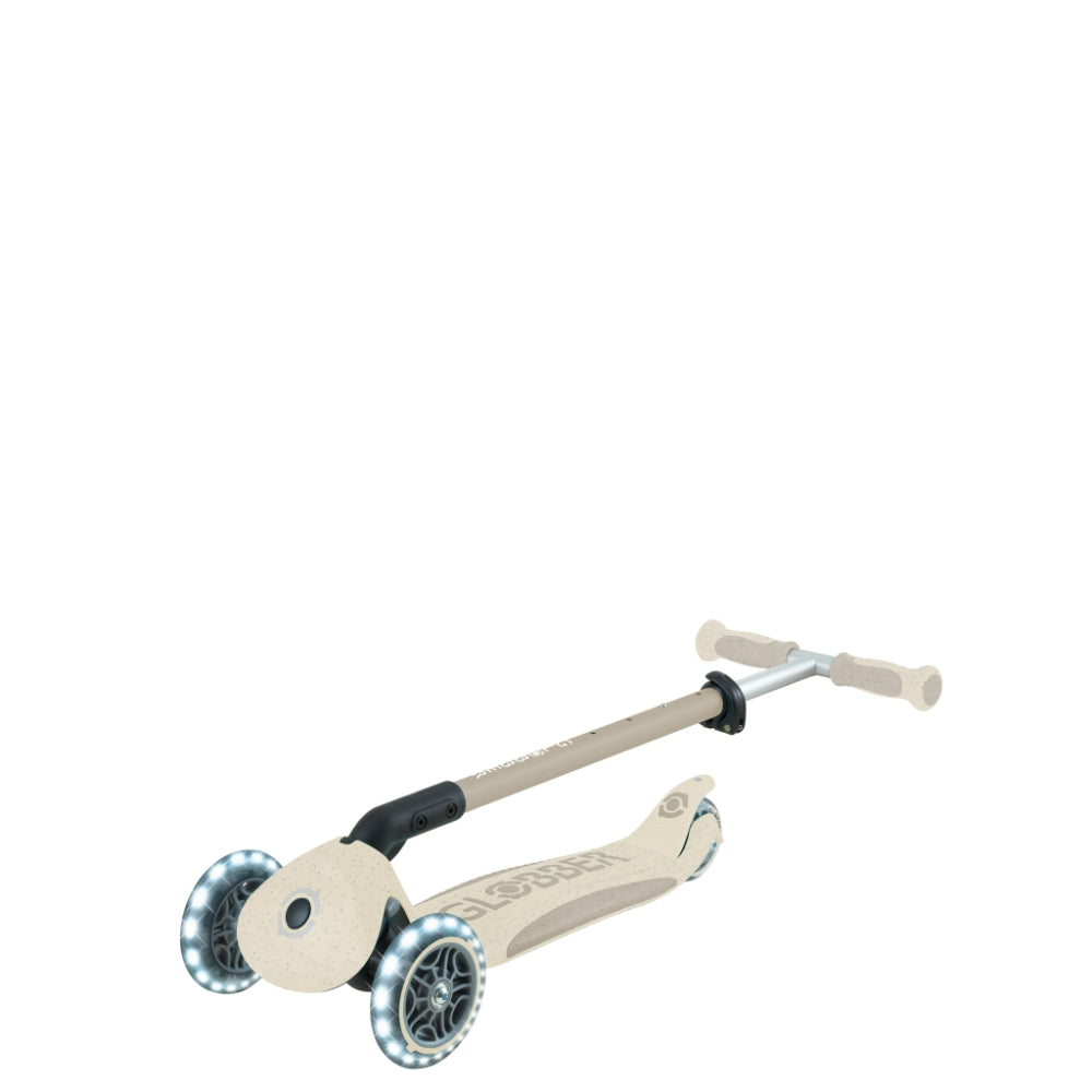 Globber GO•UP Deluxe Lights 360° Convertible Foldable Scooter (LED wheels) - Ecologic Coconut