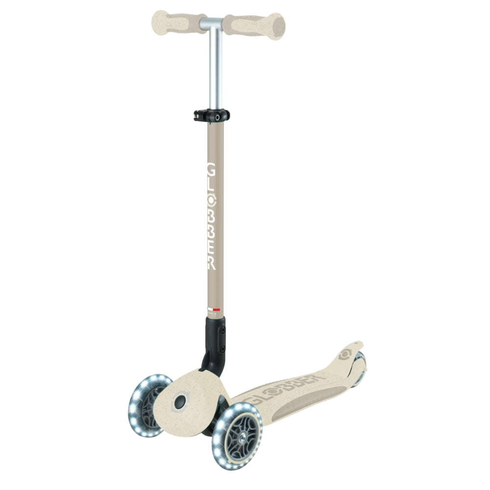 Globber GO•UP Deluxe Lights 360° Convertible Foldable Scooter (LED wheels) - Ecologic Coconut