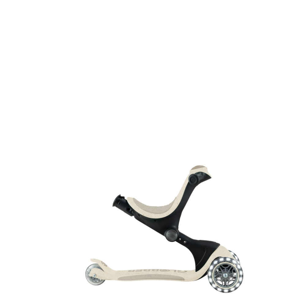 Globber GO•UP Deluxe Lights 360° Convertible Foldable Scooter (LED wheels) - Ecologic Coconut