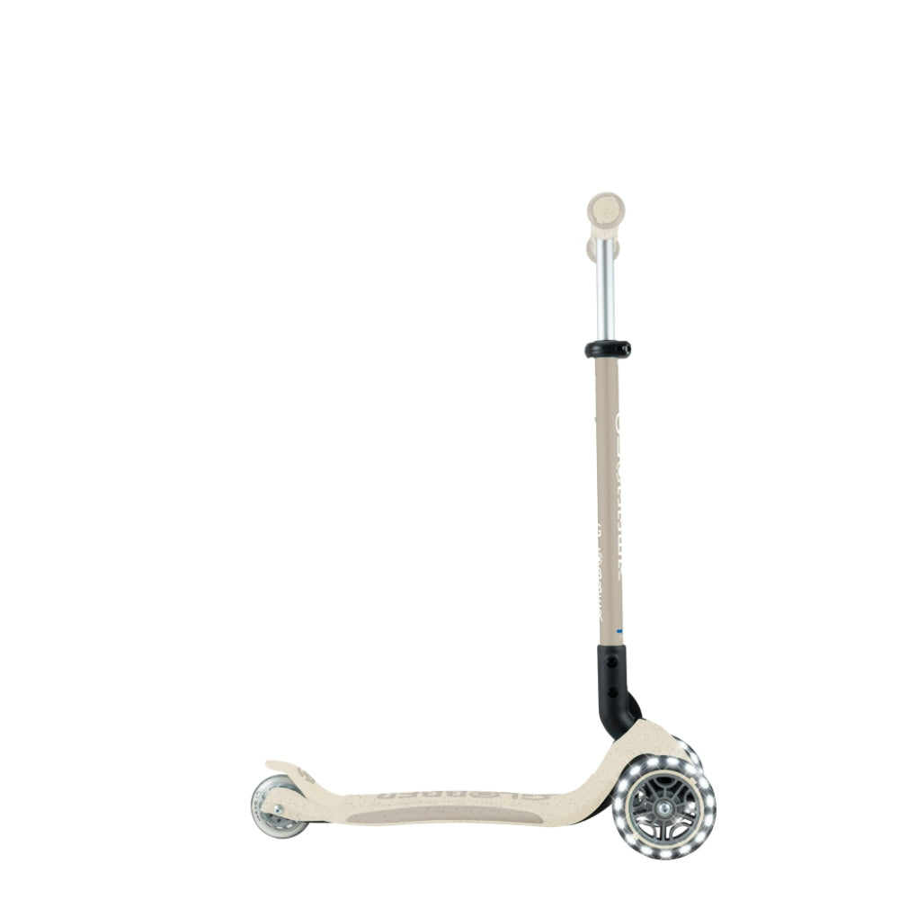 Globber GO•UP Deluxe Lights 360° Convertible Foldable Scooter (LED wheels) - Ecologic Coconut