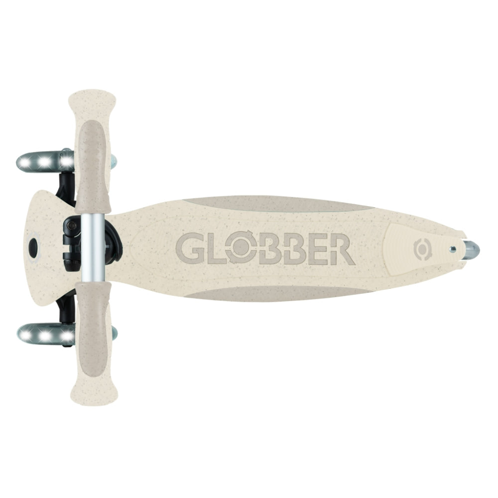 Globber GO•UP Deluxe Lights 360° Convertible Foldable Scooter (LED wheels) - Ecologic Coconut