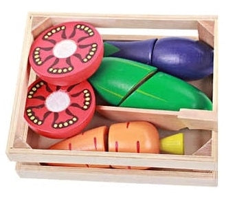Wooden Cutting Vegetables Set