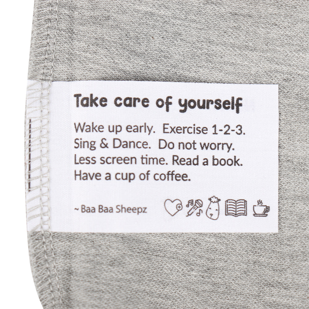 Baa Baa Sheepz Unisex Long Sleeve Sweatshirt - Happy Night Grey