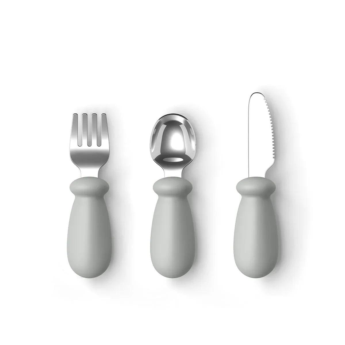 Biomom Biomom Baby Fork, Spoon and Knife Mushroom Set (5 Colours) | Pupsik ...