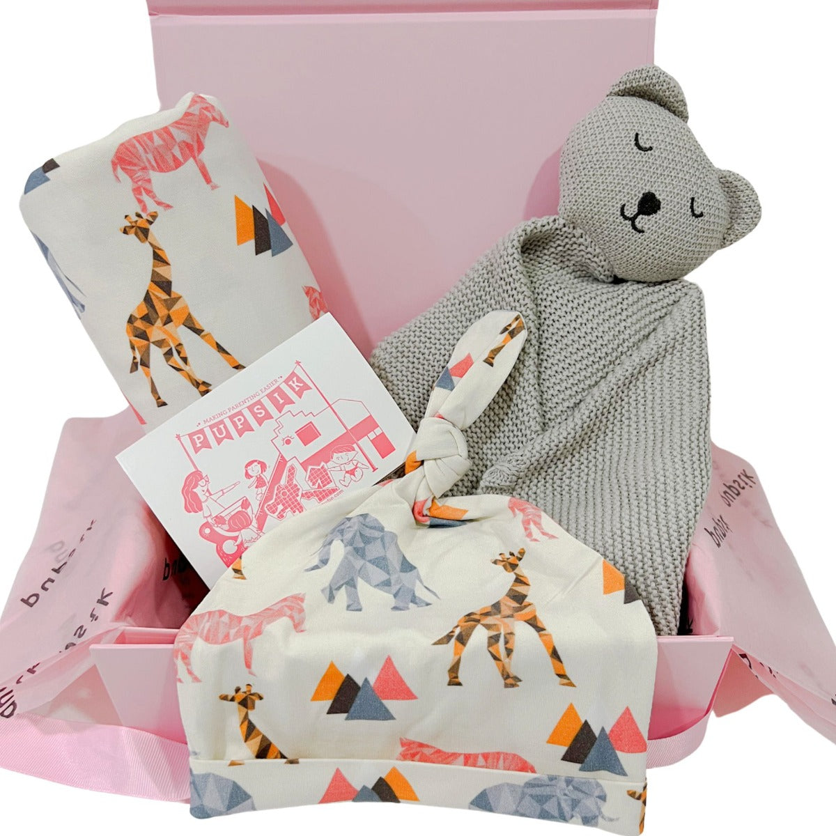 A, Apple Pie Personalised Newborn Gift Set (2 Designs)