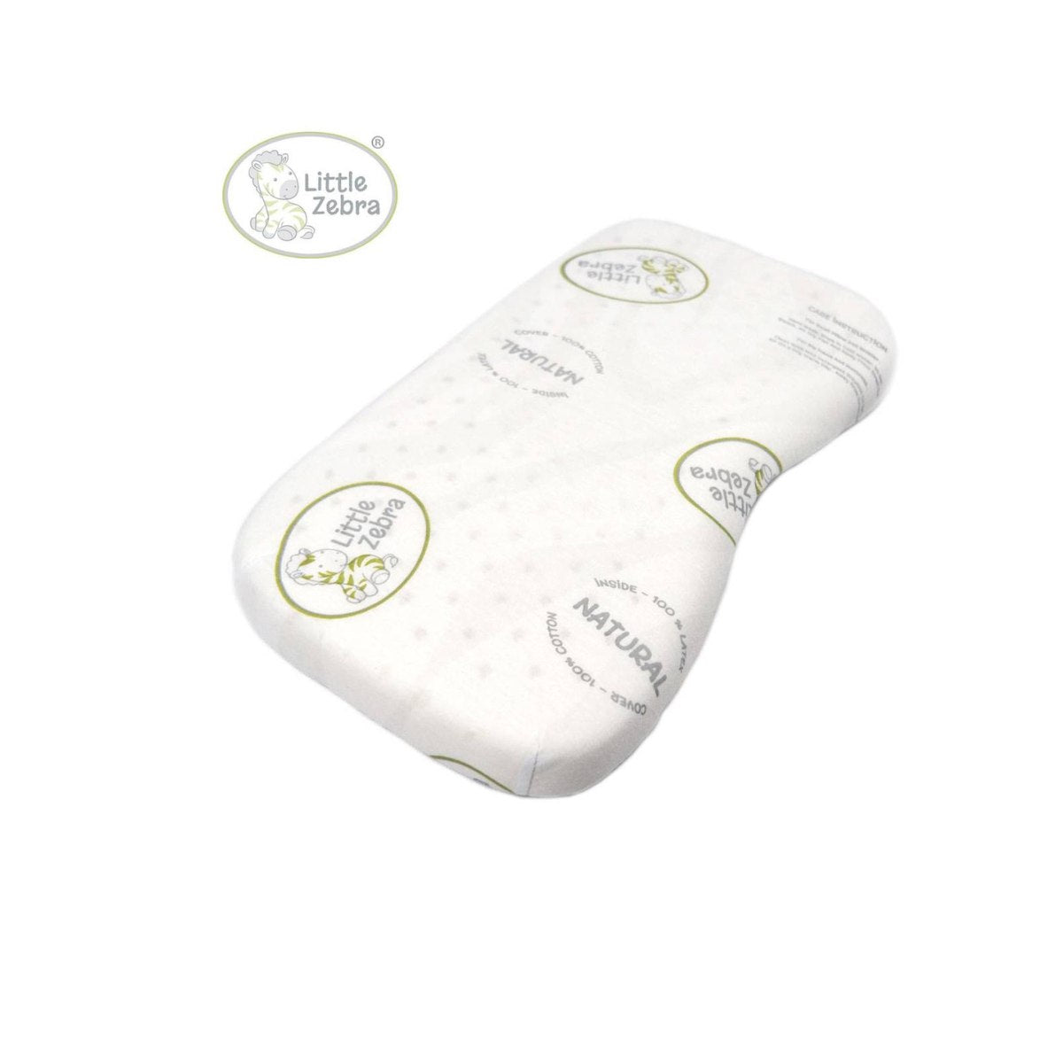 Little Zebra Latex Contour Pillow - Newborn (23 x 42cm)