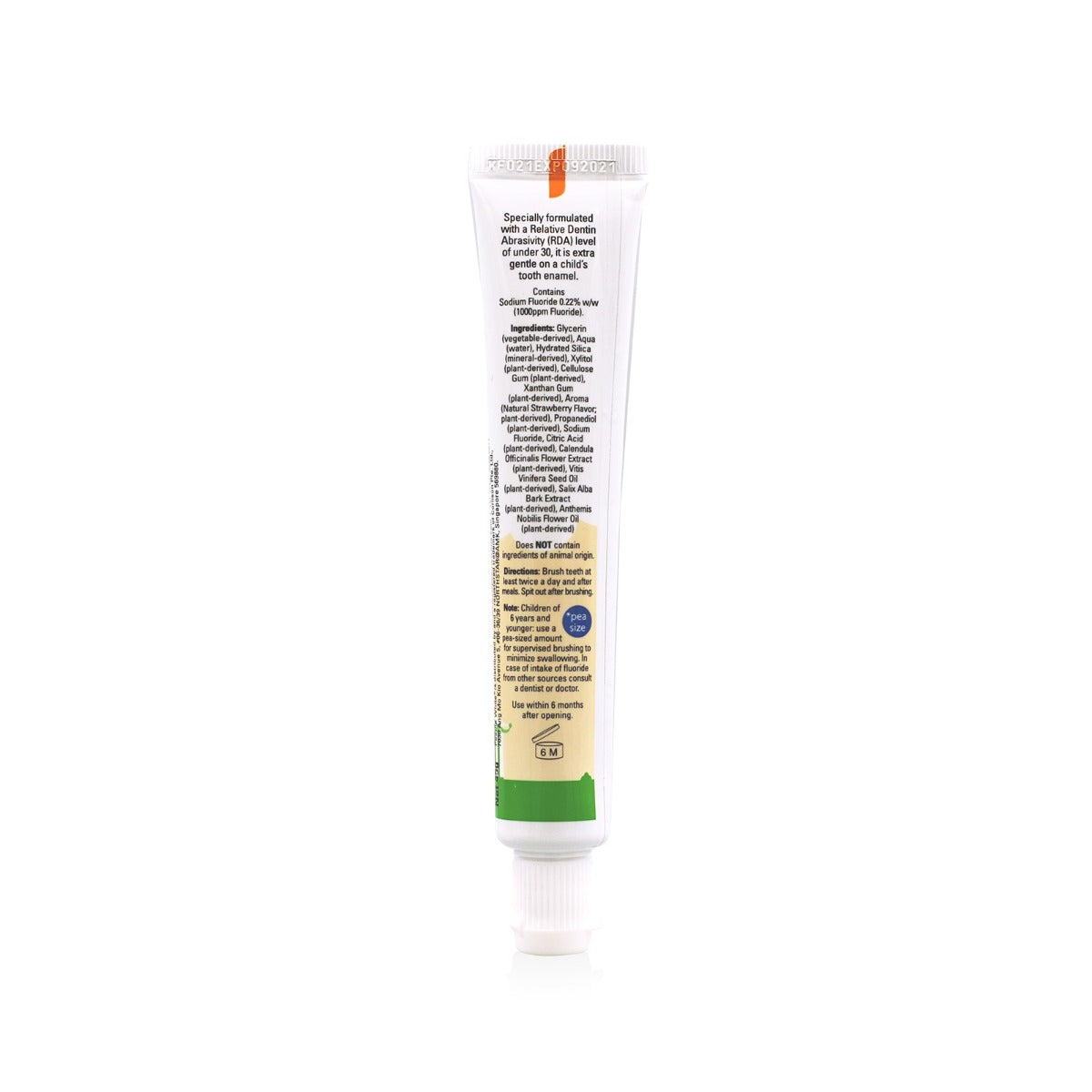 Pearlie White Enamel Safe Kids’ Fluoride Toothpaste (Strawberry) 45g - exp 02/27