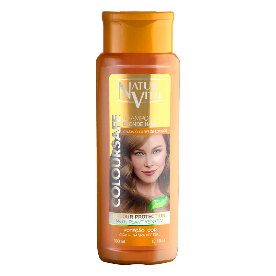 NaturVital ColourSafe Shampoo for Blonde Hair, 300ml - Exp 03/29