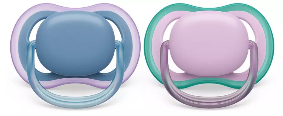 Philips Avent Ultra Air Pacifier, 2pk - 6-18M (14 Designs) - Pupsik Singapore