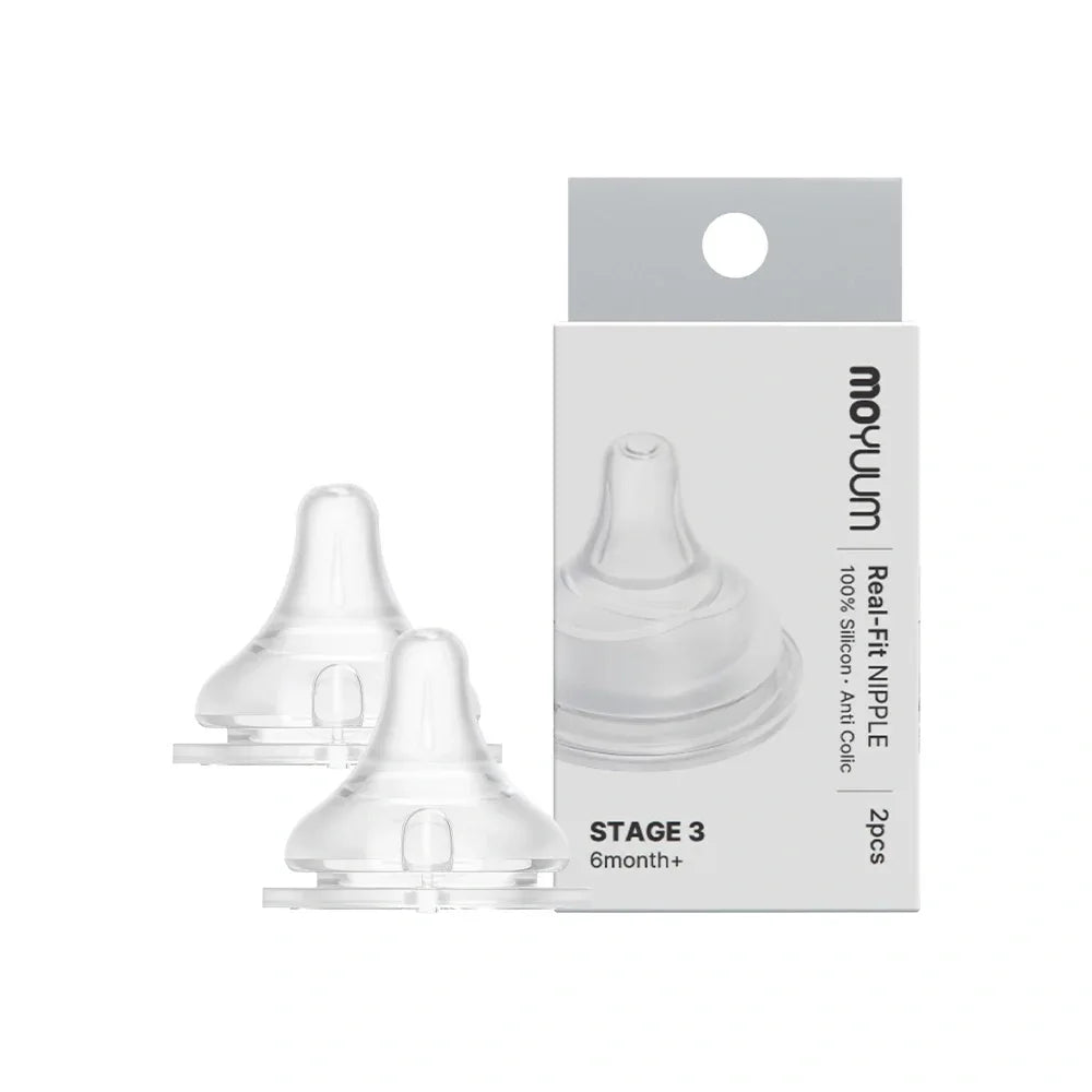 Moyuum Real Fit Nipples, 2pk (5 Sizes) | Gen 2 & 3 - Pupsik Singapore