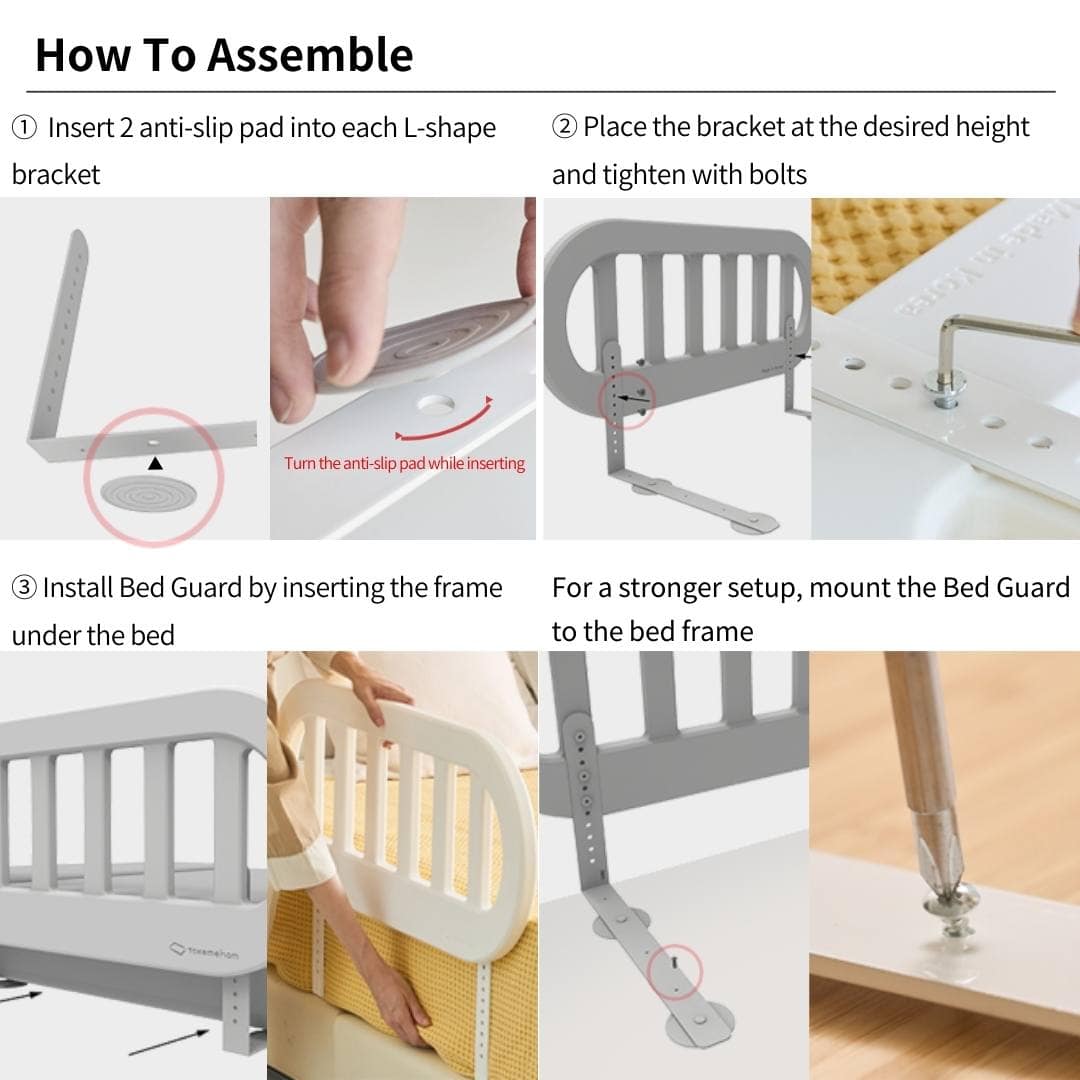IFAM Safeguard Baby Bed Guard - White