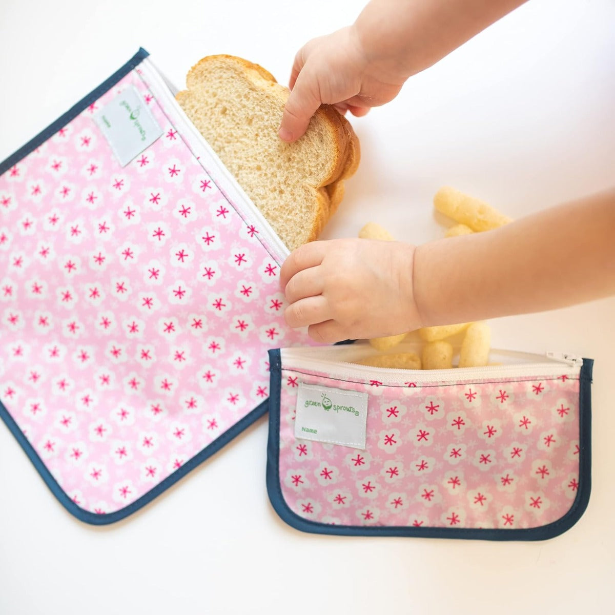 Green Sprouts Reusable Snack Bags, 2pk (5 Designs)