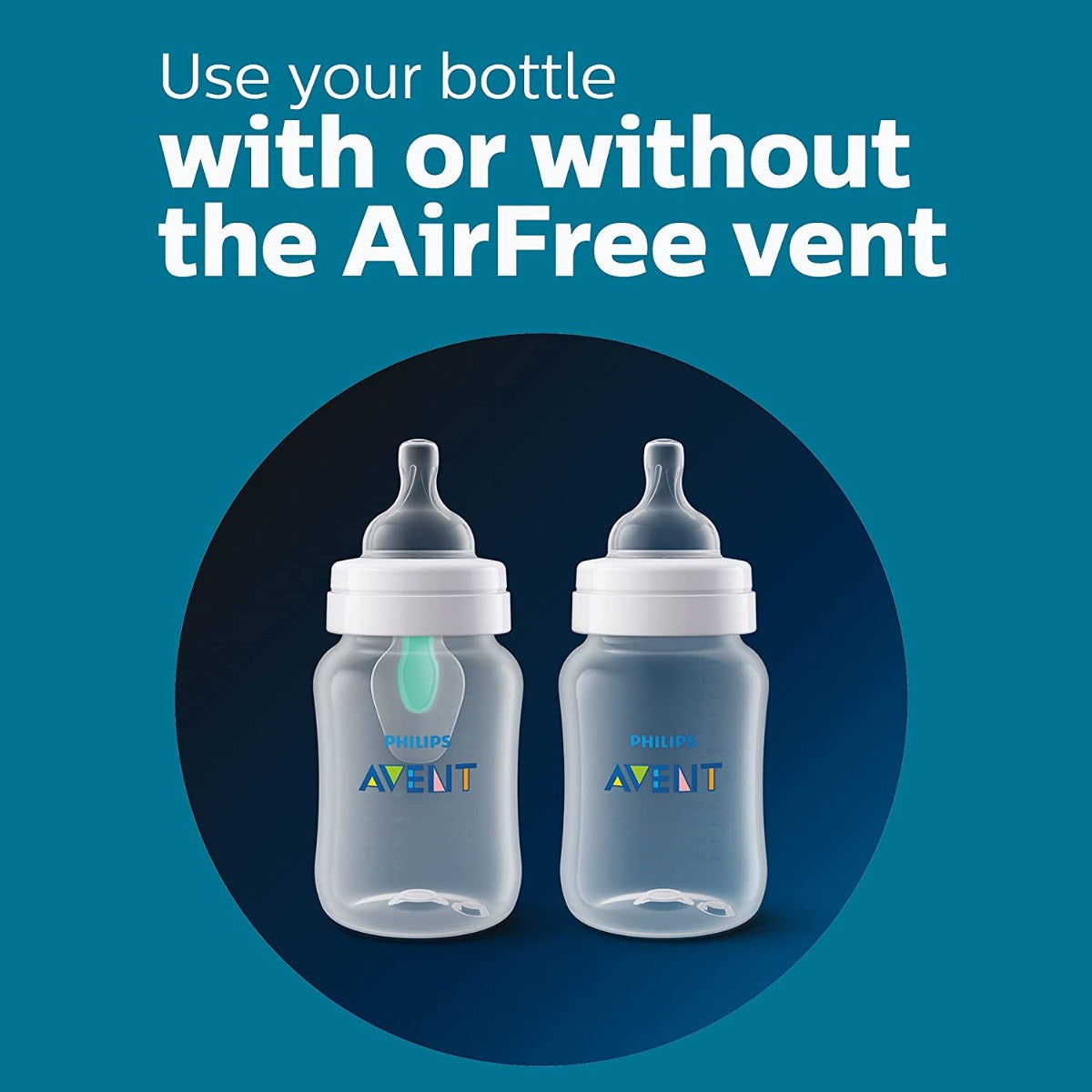 Philips Avent New Anti-Colic Baby Milk Baby Bottle Nipples, 2pc (2 sizes)