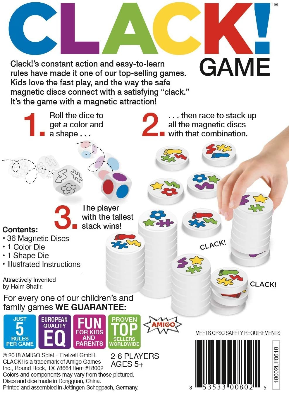 Amigo Clack! Magnetic Stacking Game