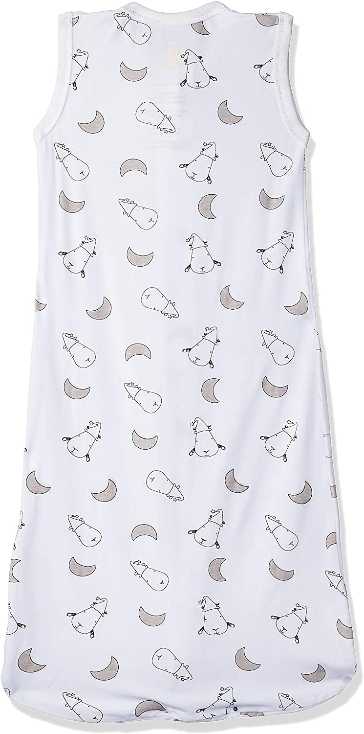 Baa Baa Sheepz Wearable Blanket Zip Sleep Bag - Small Moon & Sheep White (3 Sizes)