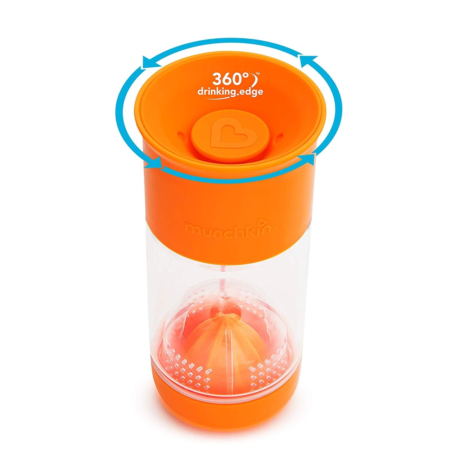 Munchkin Miracle 360° Fruit Infuser Toddler Spill-Proof Cup, 14oz (3 Colours) - Pupsik Singapore