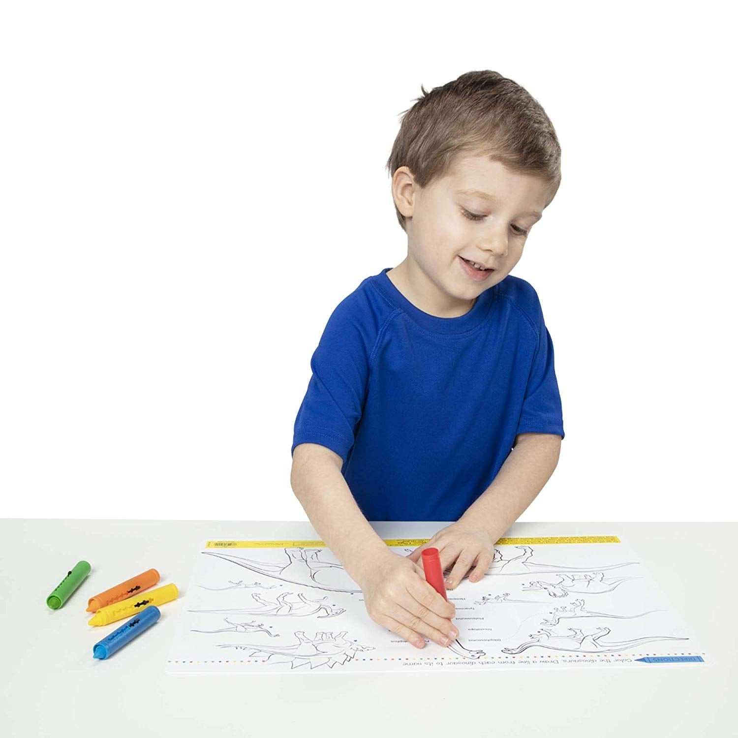 Melissa & Doug Learning Mat Crayons (5pc)