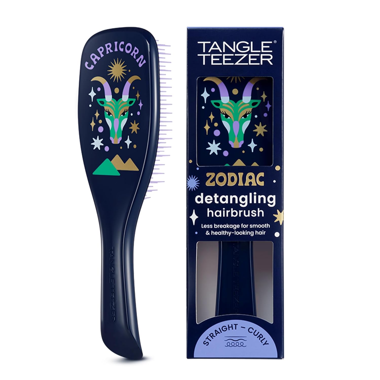 Tangle Teezer The Ultimate Detangler Regular Hairbrush, Straight & Curly (29 Colours)