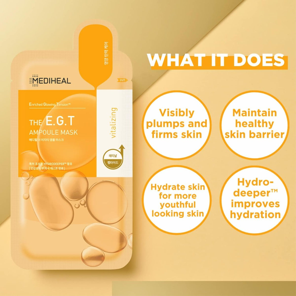 Mediheal THE E.G.T Nourishing Ampoule Mask, Pack of 10 (Exp 11/26)
