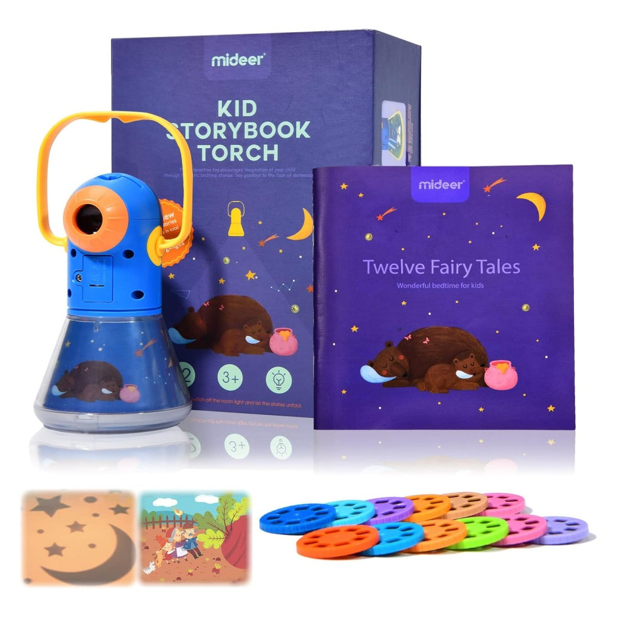 Mideer Kids Storybook Torch Projector (8/12 Stories)