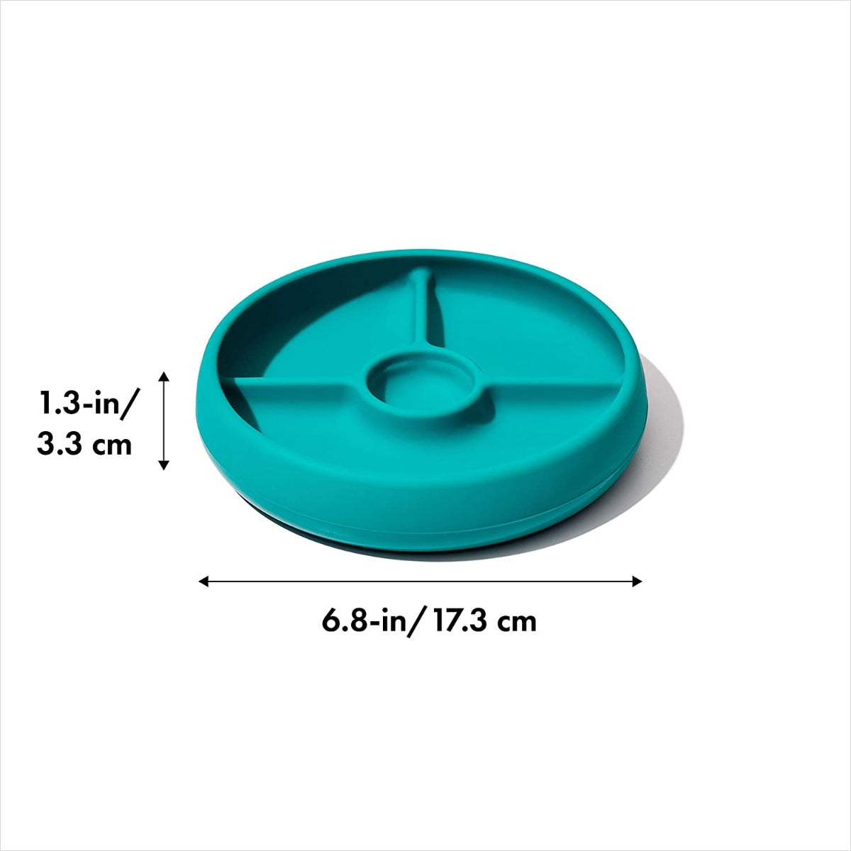 OXO Tot Divided Silicone Plate (3 Colors) - Pupsik Singapore