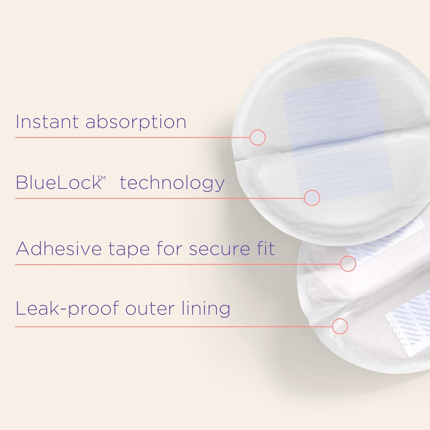 Lansinoh Disposable Nursing Pads, 60pcs (UK Version)