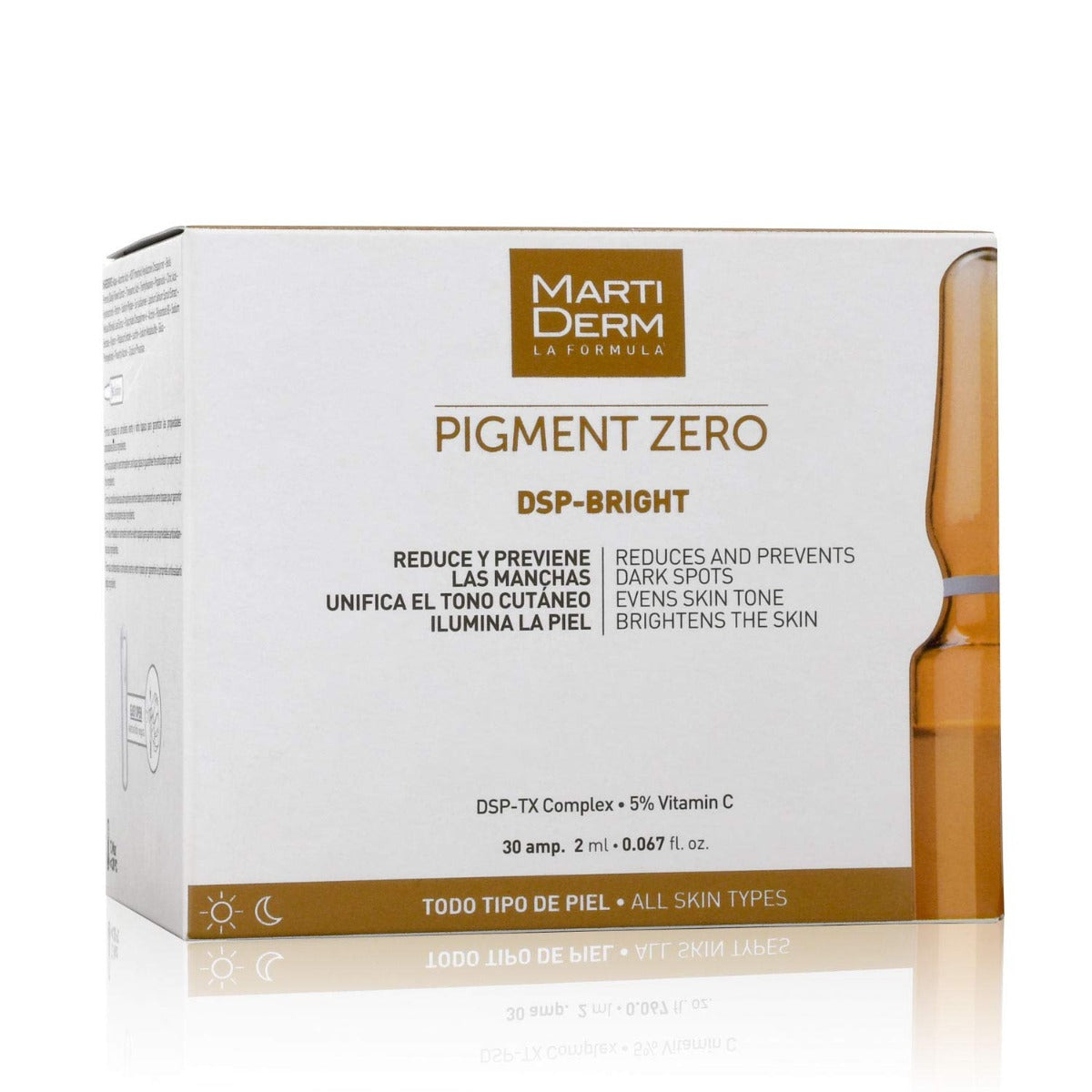 MartiDerm Pigment Zero DSP Bright Ampoules, 30 amp - Exp 05/26