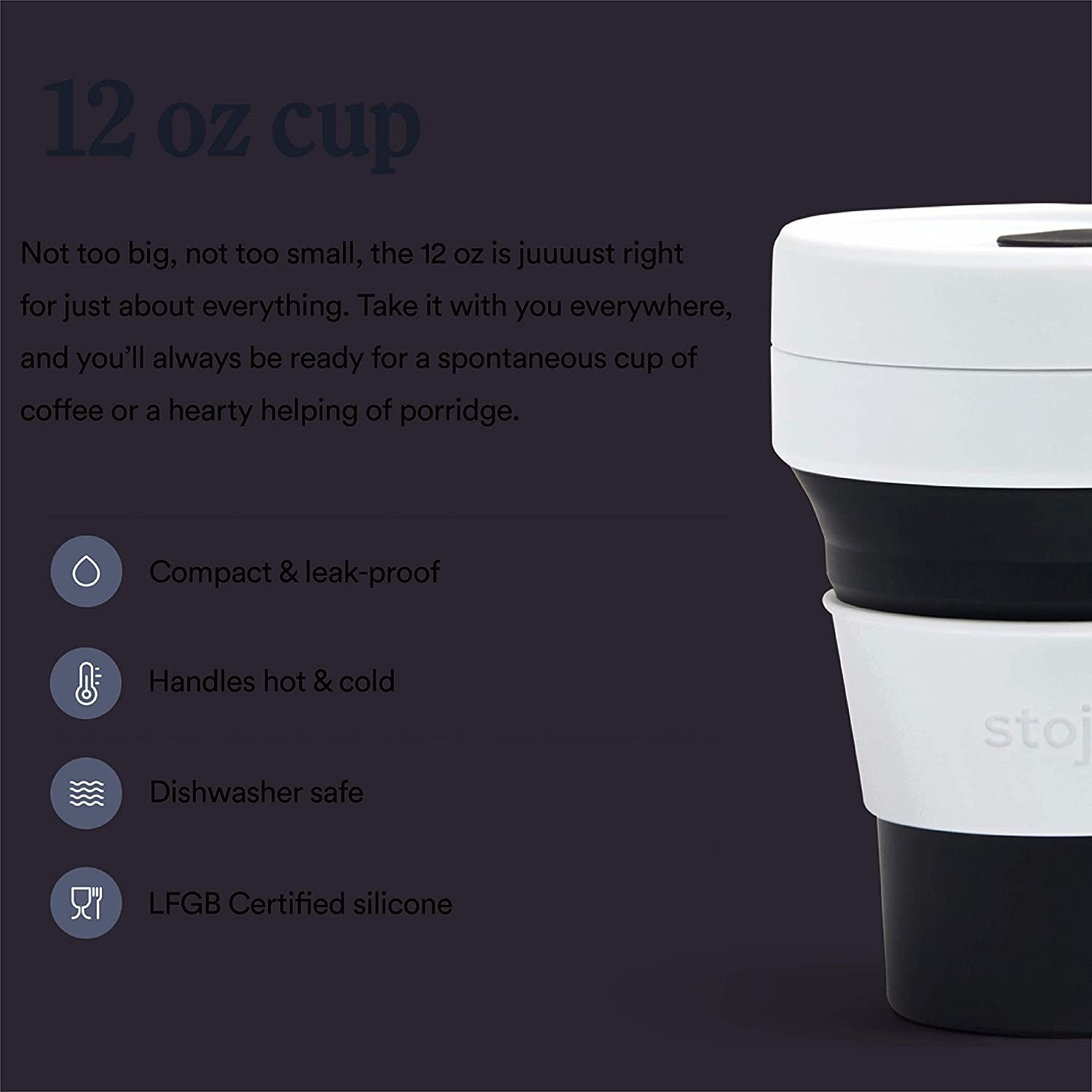 Stojo Silicone Collapsible Cup 12oz - Mint - Pupsik Singapore