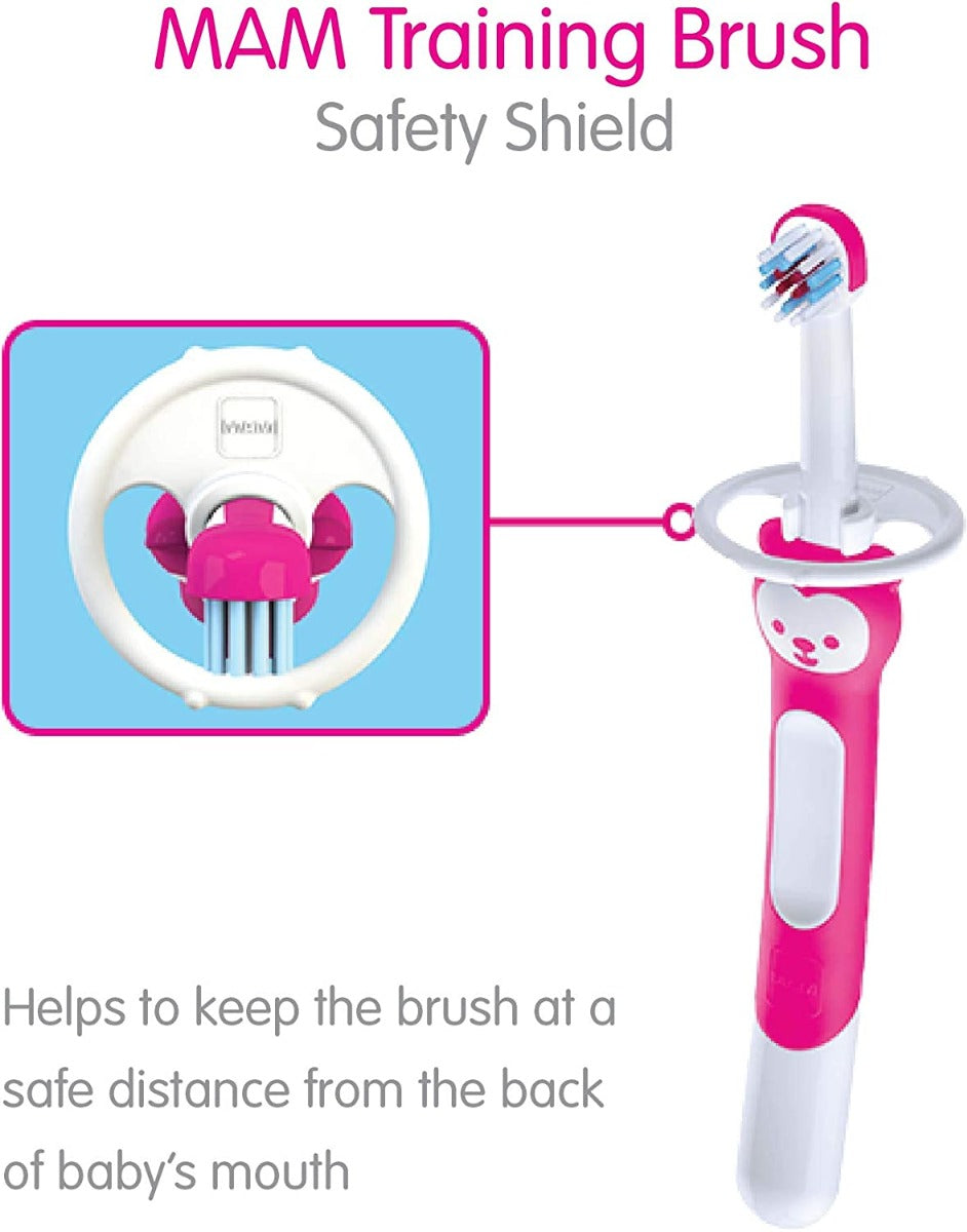 MAM Baby Training Toothbrush - Pink