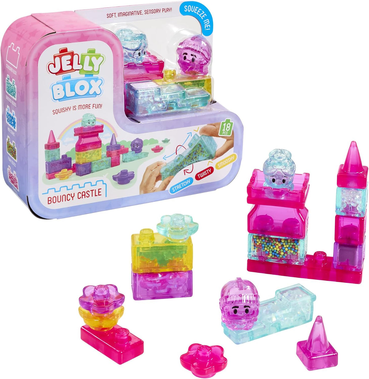 Jelly Blox Bouncy Castle, 18pcs