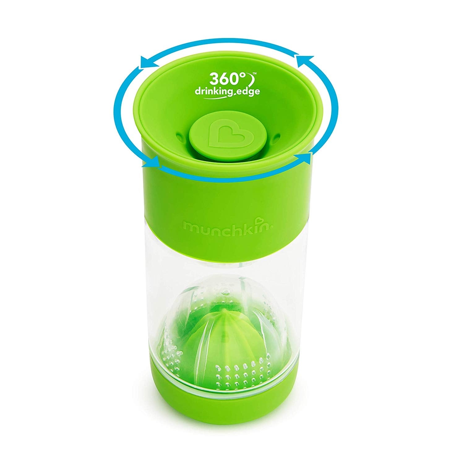 Munchkin Miracle 360° Fruit Infuser Toddler Spill-Proof Cup, 14oz (3 Colours) - Pupsik Singapore