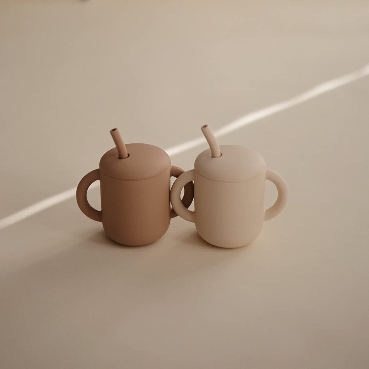 Mushie Silicone Training Cup + Straw, 175ml (9 Colors) - Pupsik Singapore