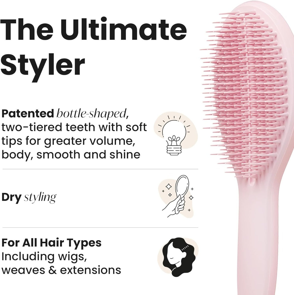 Tangle Teezer The Ultimate Styler Styling Hairbrush - Peach Glow