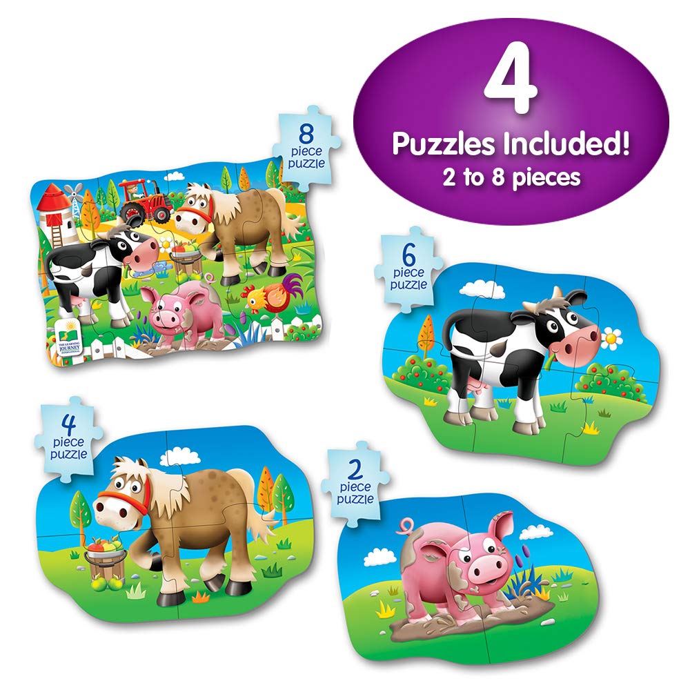 The Learning Journey First Puzzle Set 4-in-1 Box (4 Designs) - Pupsik Singapore