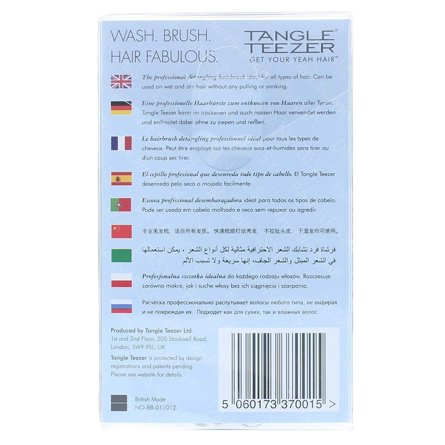 Tangle Teezer Original Detangling Hairbrush, Straight & Curly (7 Designs) - Pupsik Singapore