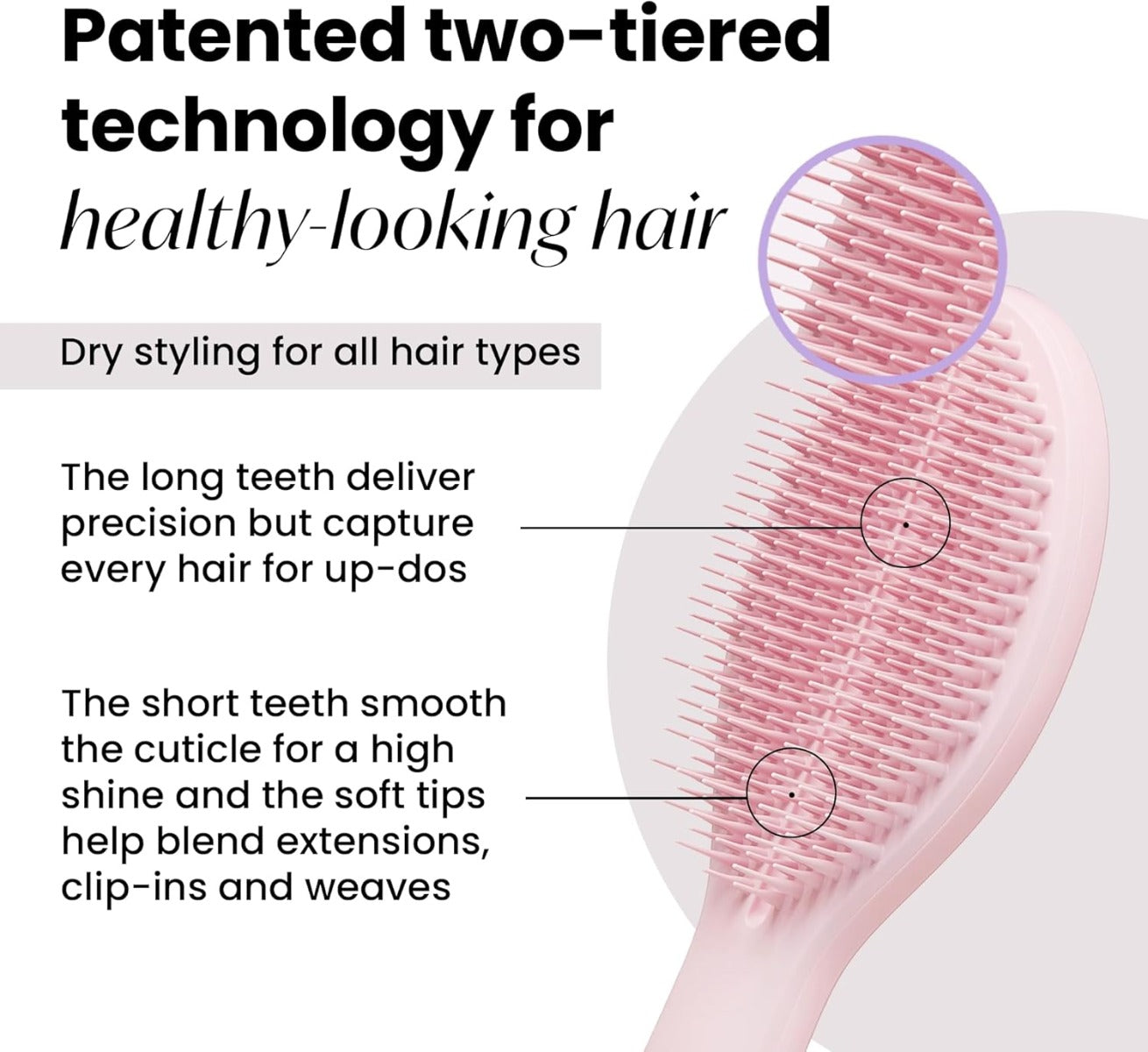 Tangle Teezer The Ultimate Styler Styling Hairbrush - Peach Glow