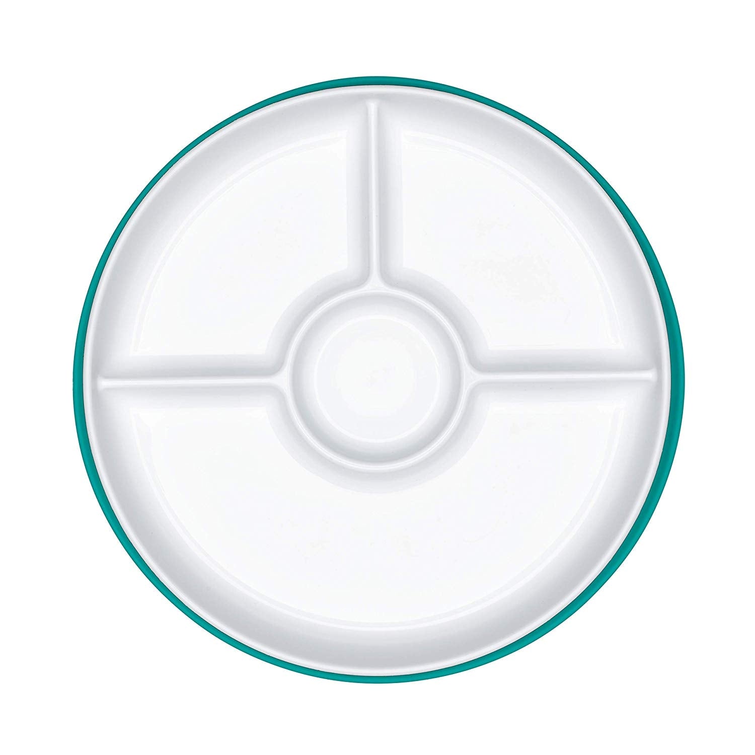 OXO Tot Stick & Stay Suction Divided Baby Plate (5 Colours) - Pupsik Singapore