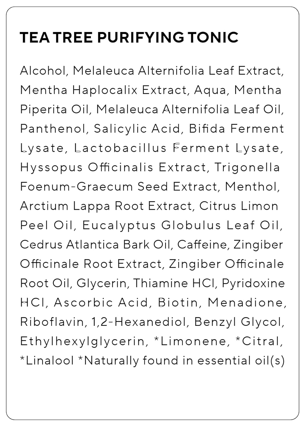 Aromatica Tea Tree Purifying Hair Tonic, 100ml (Exp 08/27)