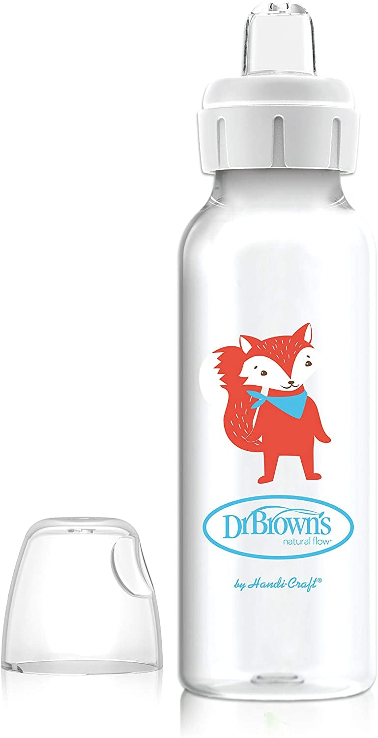 Dr. Brown's Milestones Sippy Bottle (Narrow) (8oz) (4 Designs)