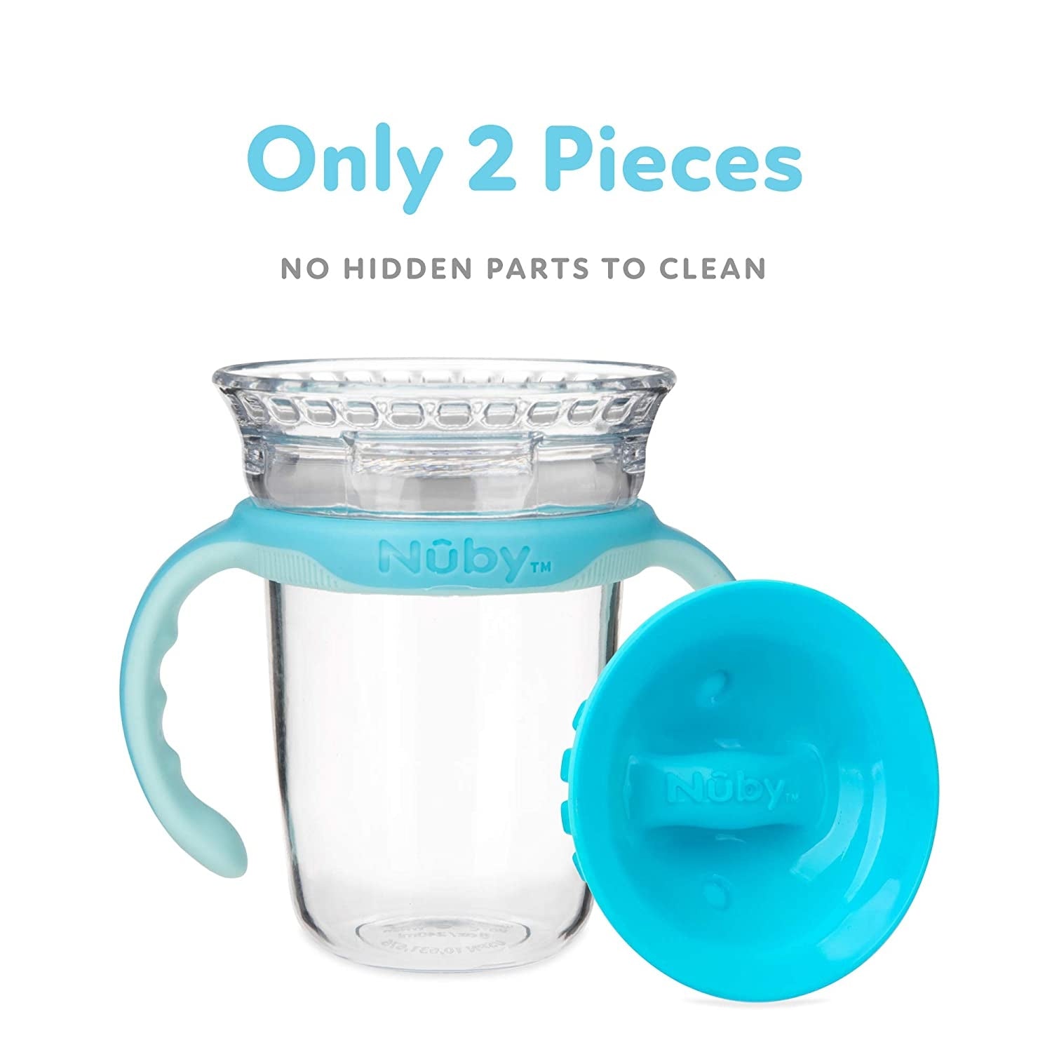 Nuby 360 Edge 2-Stage Drinking Rim Tritan Cup, 240ml (3 Colors) - Pupsik Singapore