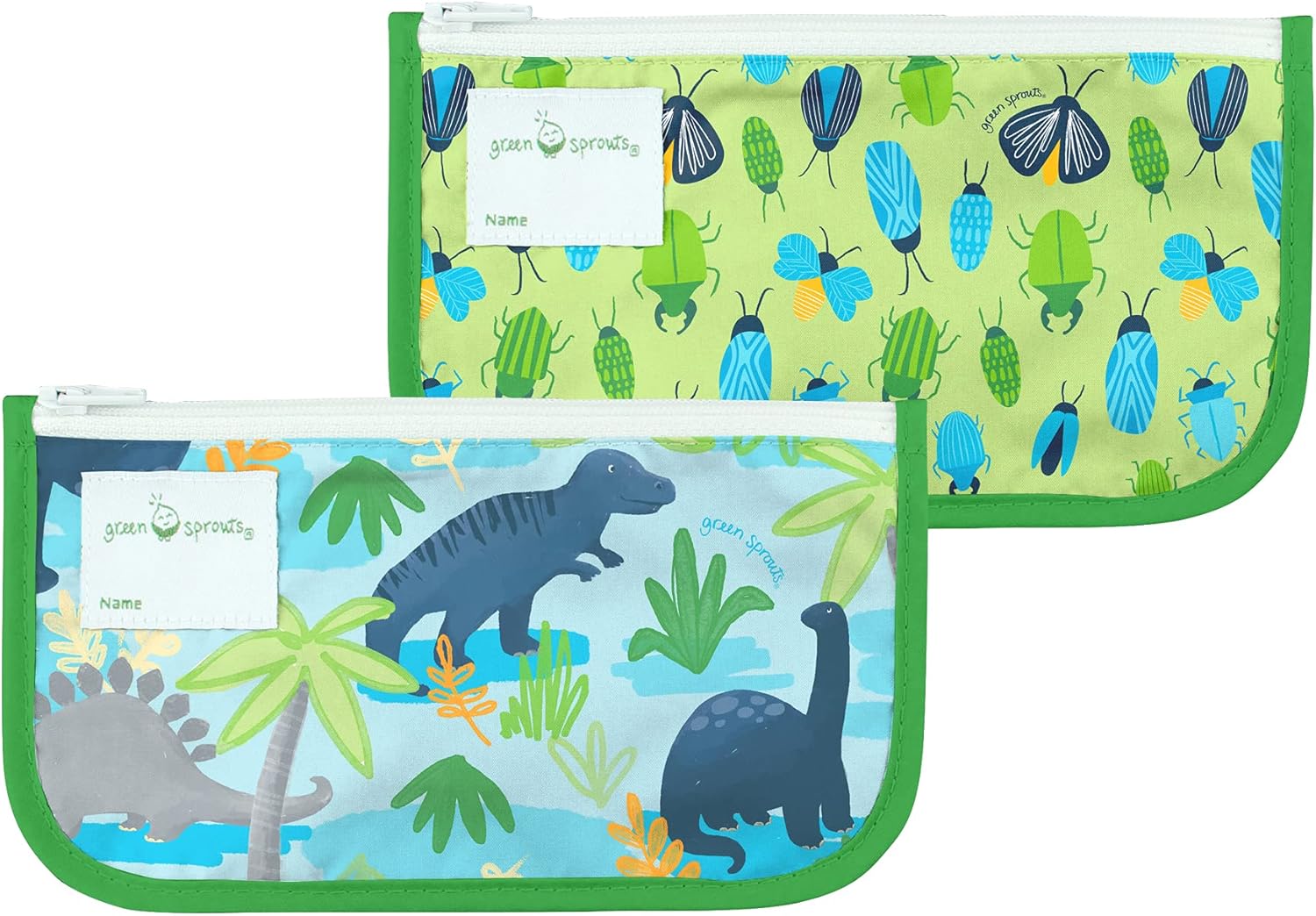Green Sprouts Reusable Snack Bags, 2pk (6 Designs) - Pupsik Singapore
