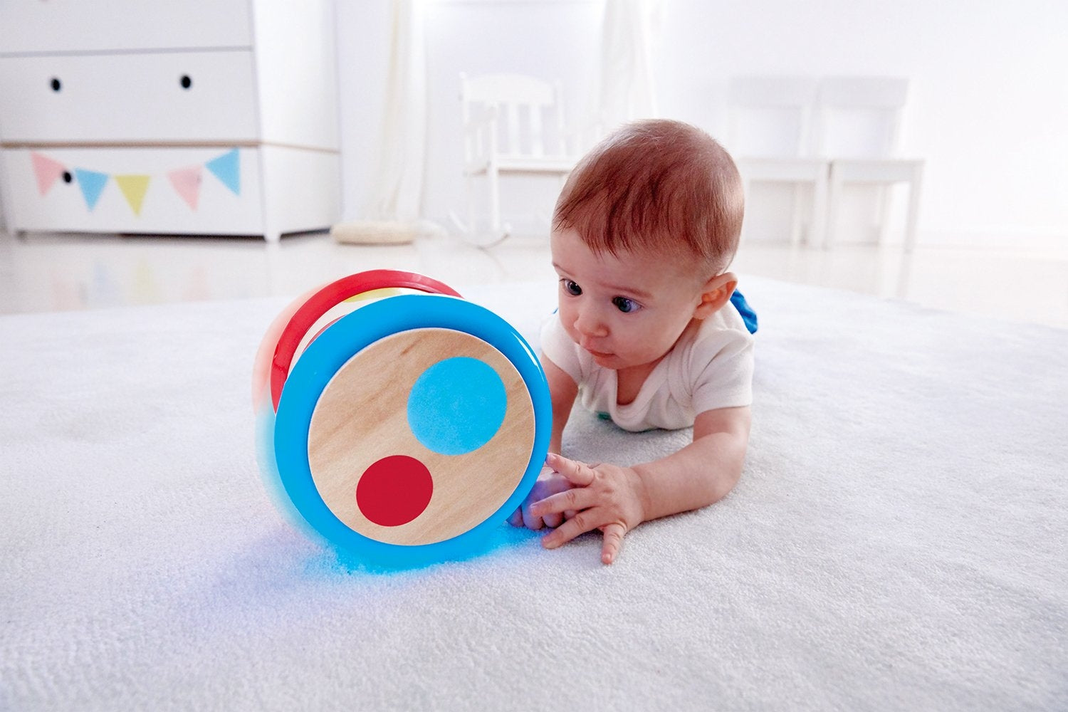 Hape Wooden Lights & Sound Baby Drum