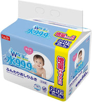 LEC 99.9% Pure Water Baby Soft Wet Wipes, 8x80=640pc