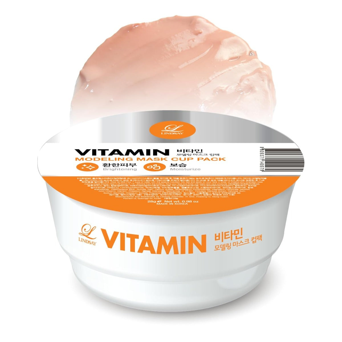 Lindsay Modeling Mask Cup Pack, 28g - Vitamin (Exp 10/27)