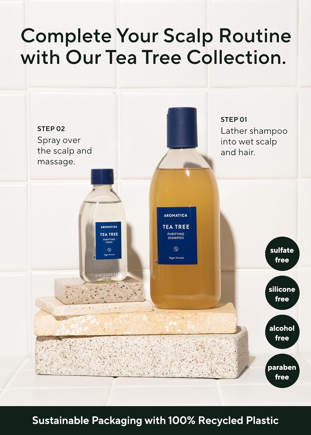 Aromatica Tea Tree Purifying Shampoo (2 Sizes)