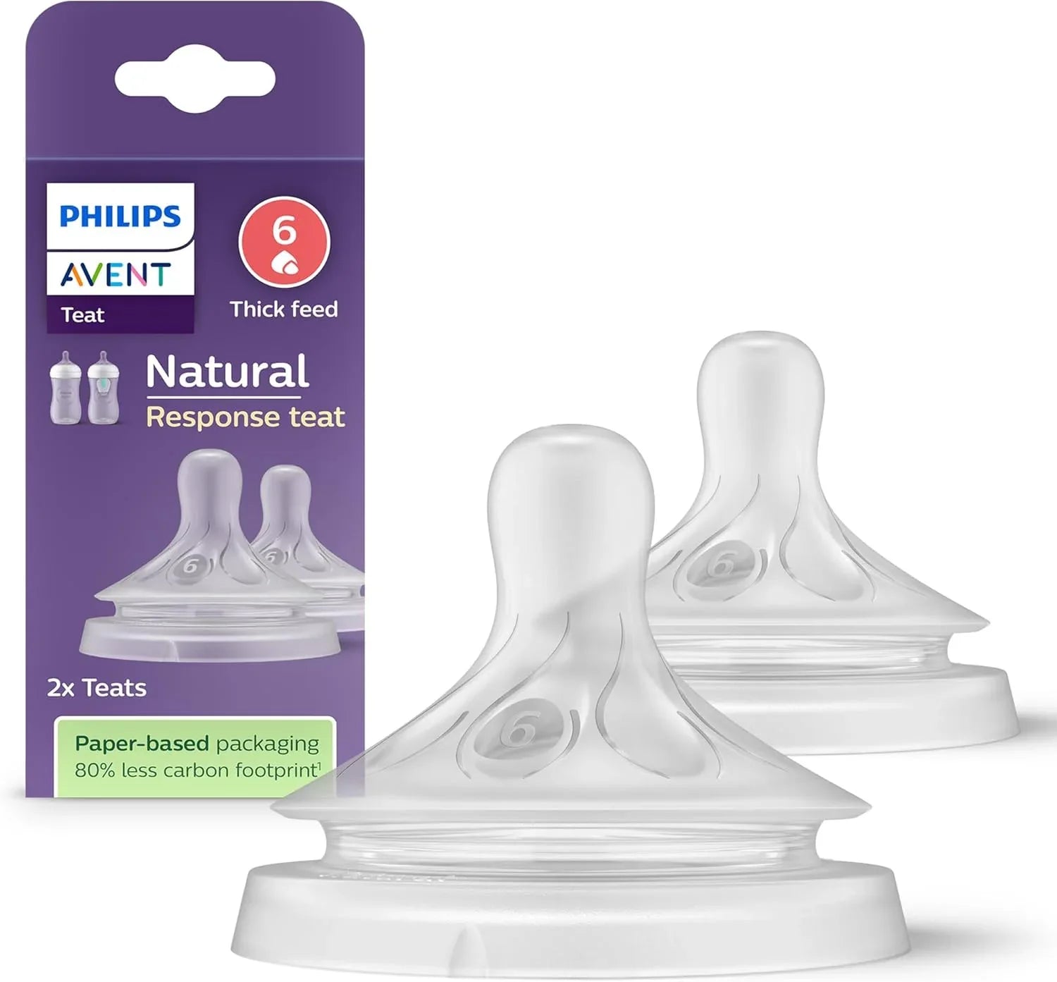 Philips Avent Silicone Natural Response Nipples, 2/3pk (6 Sizes) - Pupsik Singapore